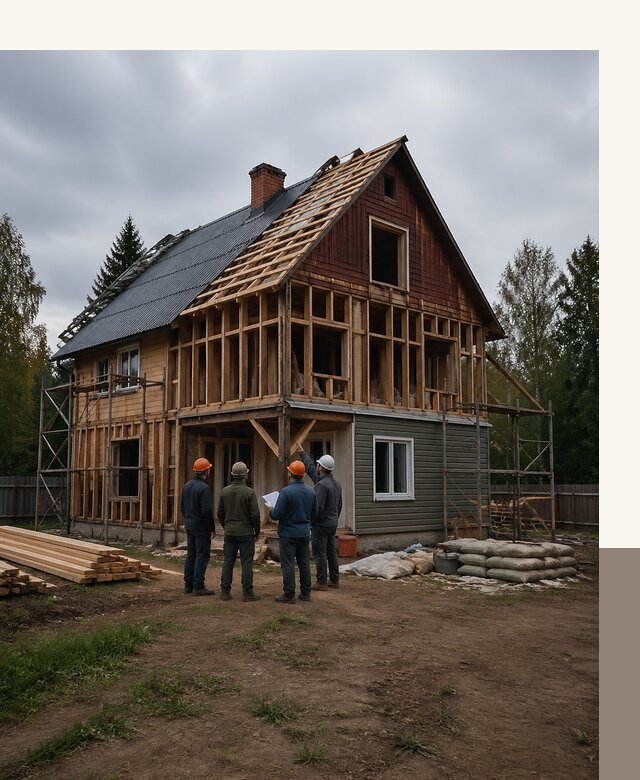 Реконструкция дачного дома в Казани под ключ с проектом